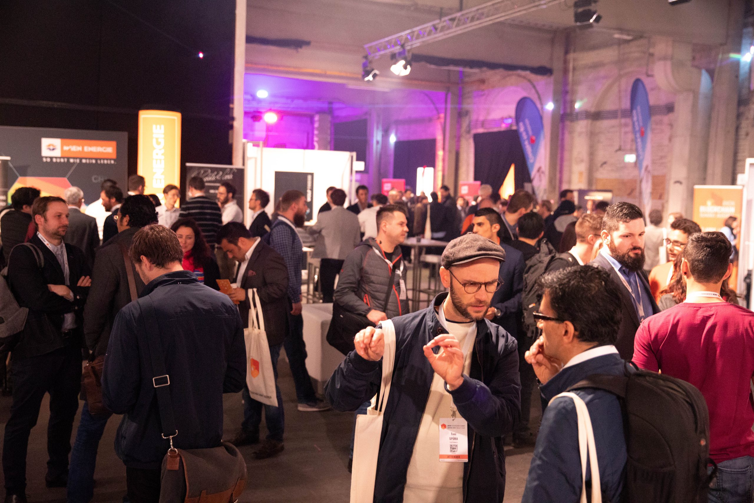 people attending event